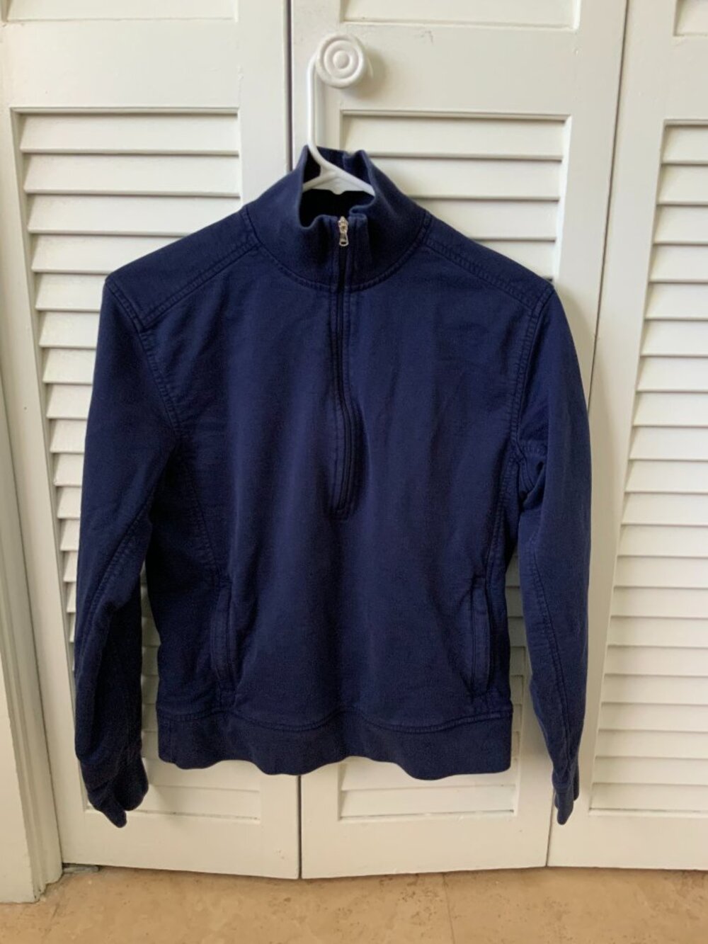 Ralph Lauren Golf Navy Quarter Zip Pullover Women’s M Pima Cotton